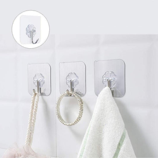 Zenvy™ Heavy-Duty Wall Hooks (Pack of 6)